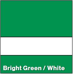 Bright Green/White MATTE 1/32IN - Rowmark Mattes